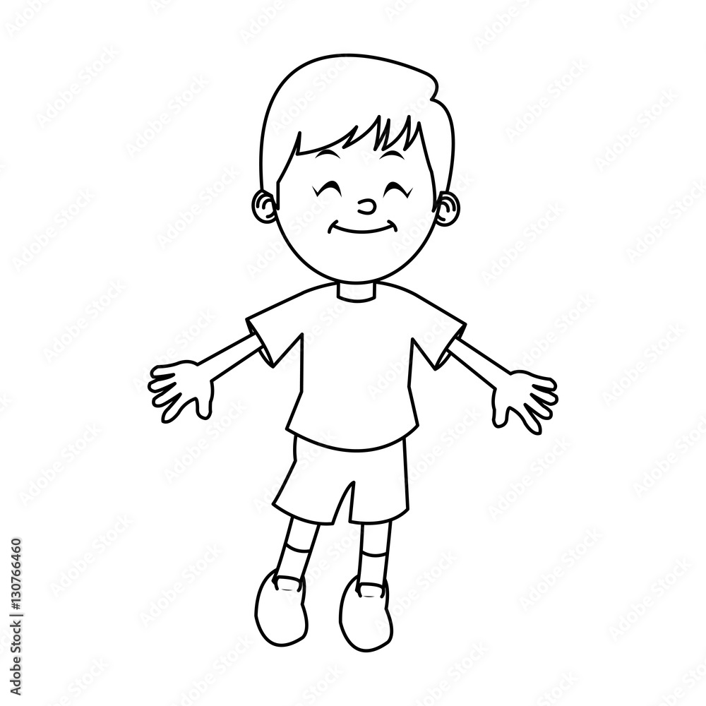 Boy cartoon icon. Kid childhood little and people theme. Isolated design. Vector illustration Boy cartoon icon. Kid childhood little and people theme. Isolated design. Vector illustration