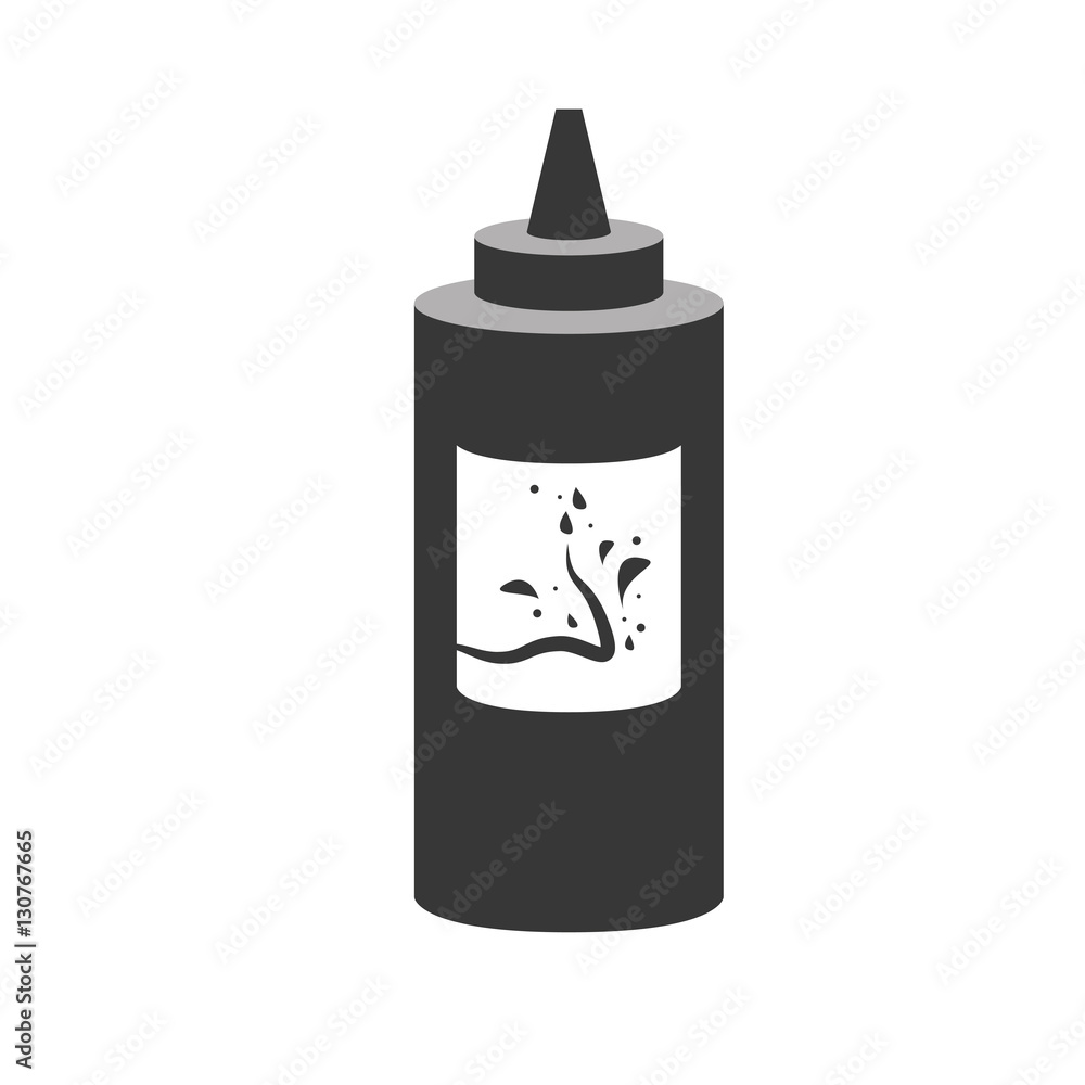 sauce bottle icon over white background. vector illustration sauce bottle icon over white background. vector illustration