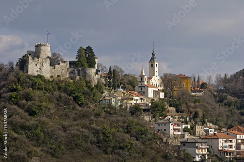 Trsat Castle, Church of Our Lady of Trsat and church of St George, town Rijeka, Croatia