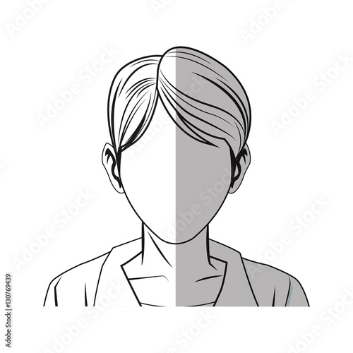 Wallpaper Mural Woman cartoon icon. Girl female avatar person people and human theme. Isolated design. Vector illustration Torontodigital.ca