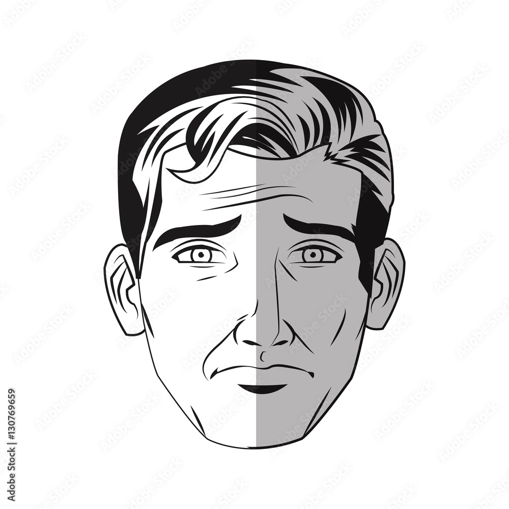 Man cartoon icon. Male avatar person people and human theme. Isolated design. Vector illustration Man cartoon icon. Male avatar person people and human theme. Isolated design. Vector illustration