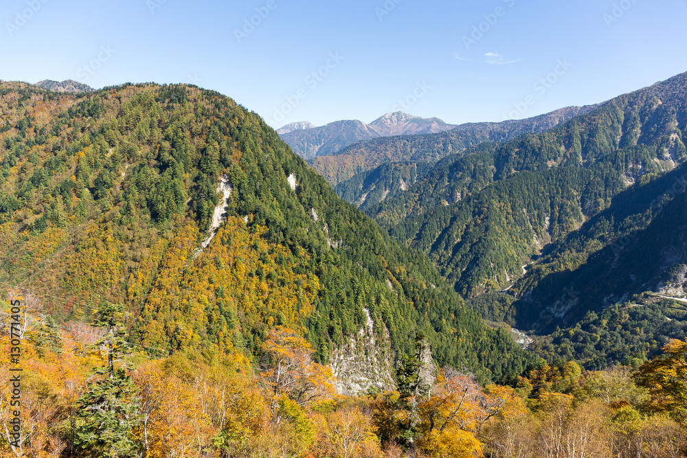 Mountain on tateyama in Japan