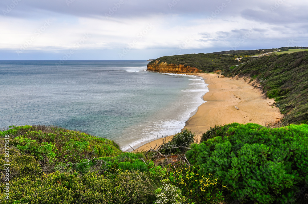 Bell Beach on Great Ocean Road in Australia Bell Beach on Great Ocean Road in Australia