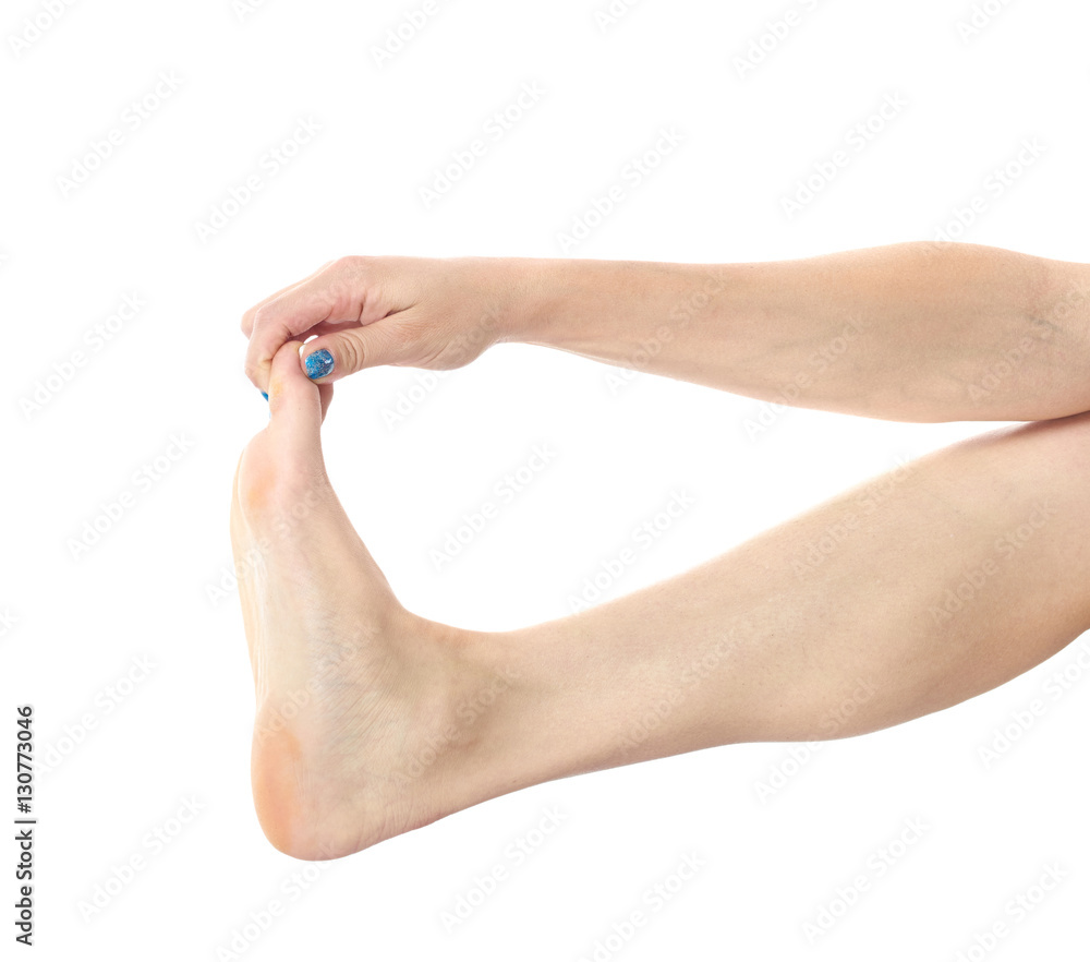 Pain in the foot. Massage of female feet. Pain in the foot. Massage of female feet.