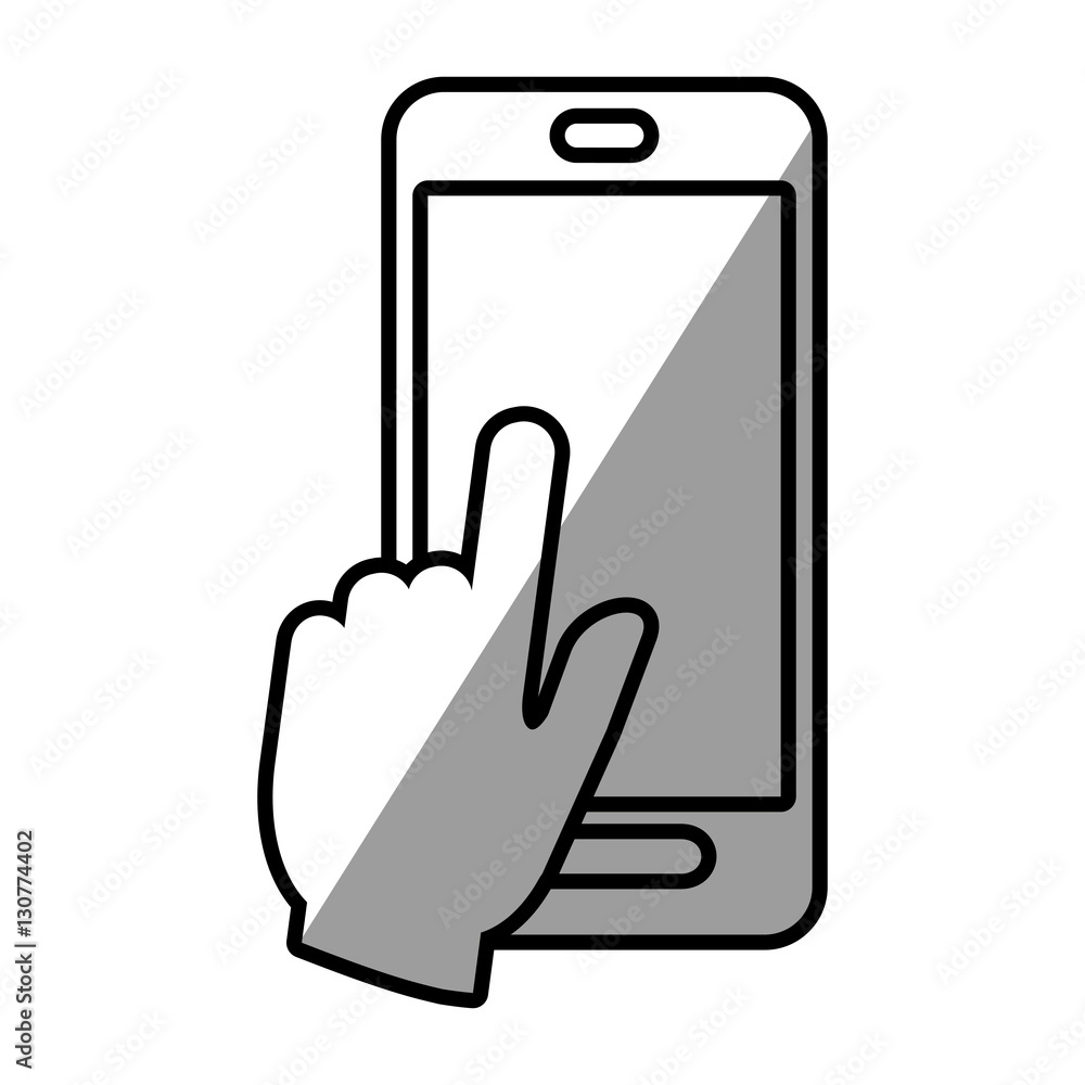smartphone hand touch payment digital shadow vector illustratione eps 10 smartphone hand touch payment digital shadow vector illustratione eps 10