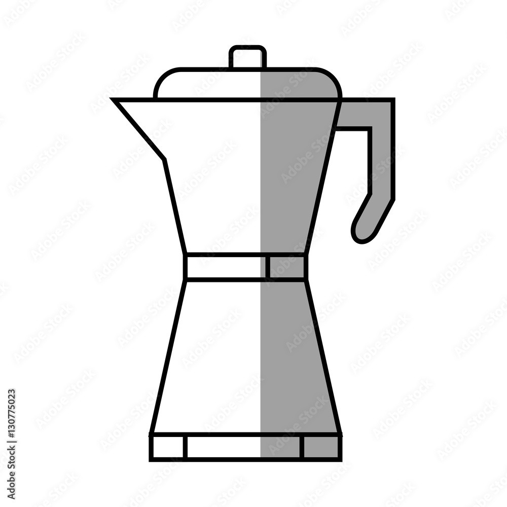 Obraz premium Coffee kettle icon. Drink breakfast beverage and restaurant theme. Isolated design. Vector illustration