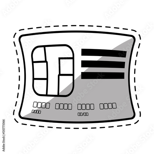 credit card pay bank transaction cut shadow vector illustration eps 10