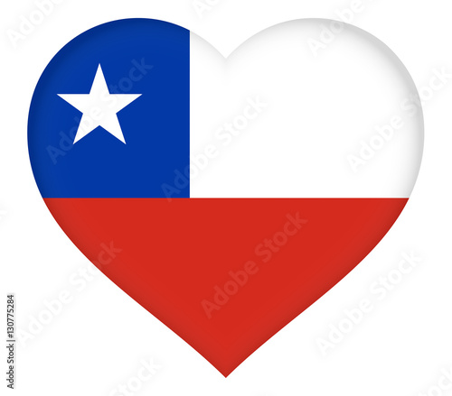 Illustration of the flag of Chile shaped like a heart. Free Download Illustration of the flag of Chile shaped like a heart. - GFXLoad