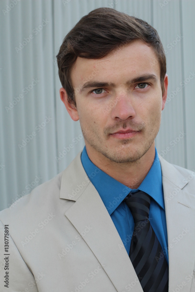 Conceited elegant businessman close up Conceited elegant businessman close up