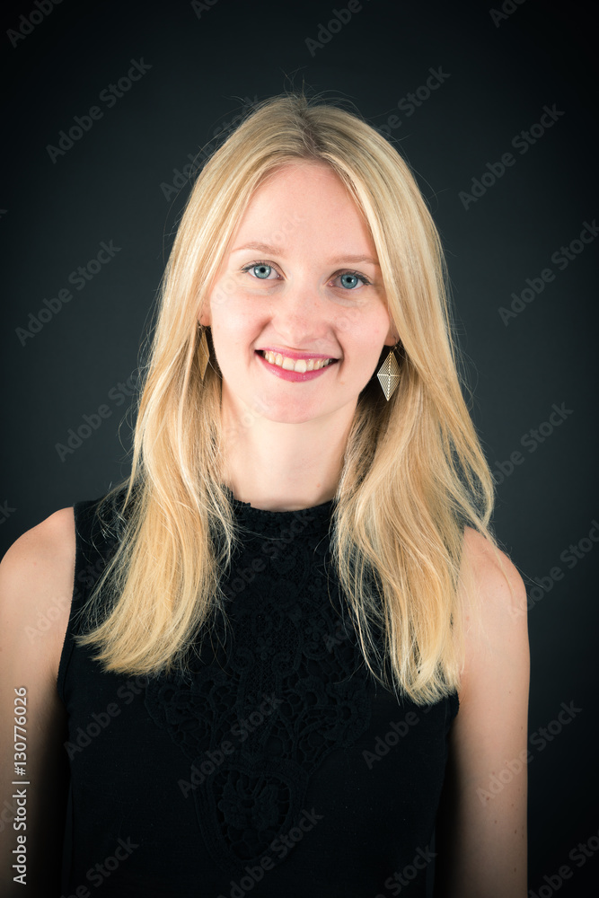 Beautiful woman doing different expressions in different sets of clothes: love Beautiful woman doing different expressions in different sets of clothes: love