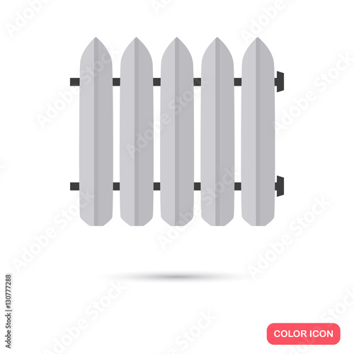 Heating sectional battery color icon. Flat design for web and mobile