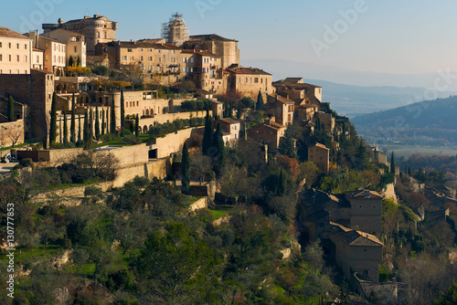 View to the Gordes, is a beautiful hilltop village in France