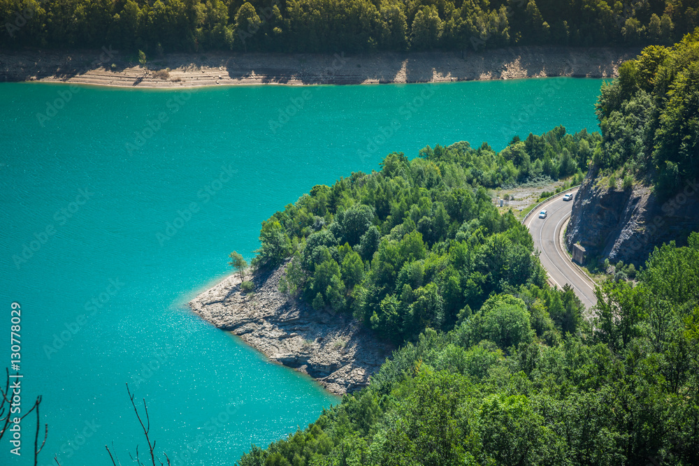Fototapeta premium Bulbal Reservoir, also called Swamp Bubal is a reservoir located