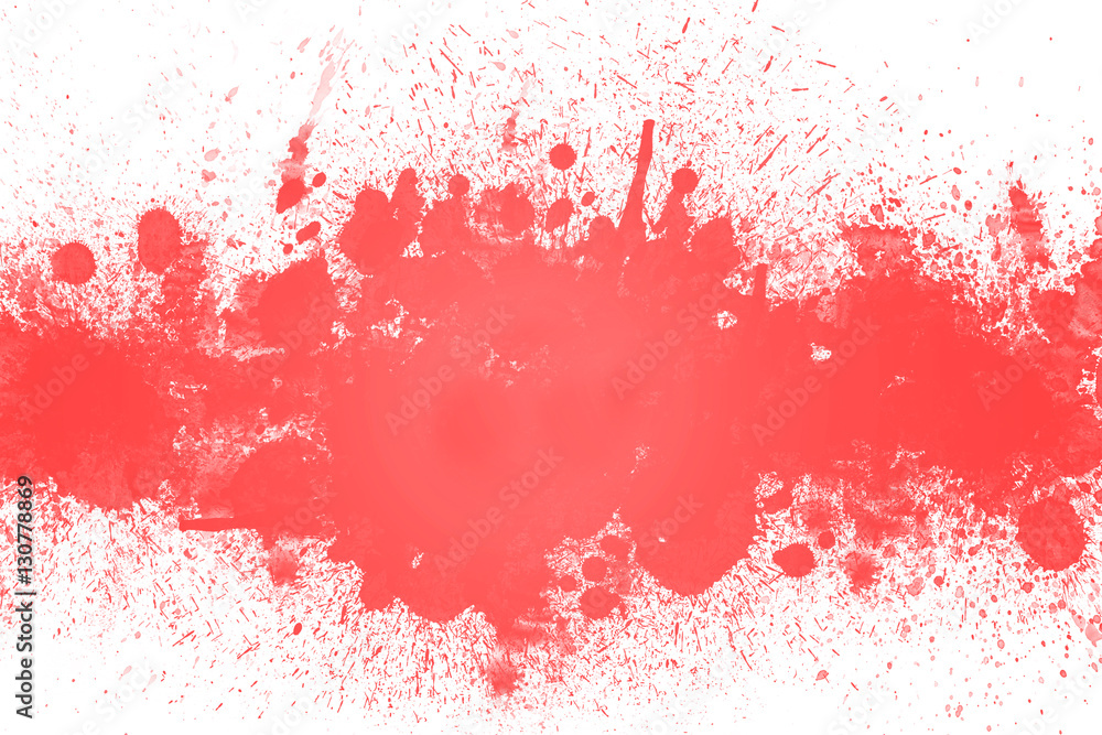 Fondo blanco con manchas de pintura roja ilustración de Stock | Adobe Stock