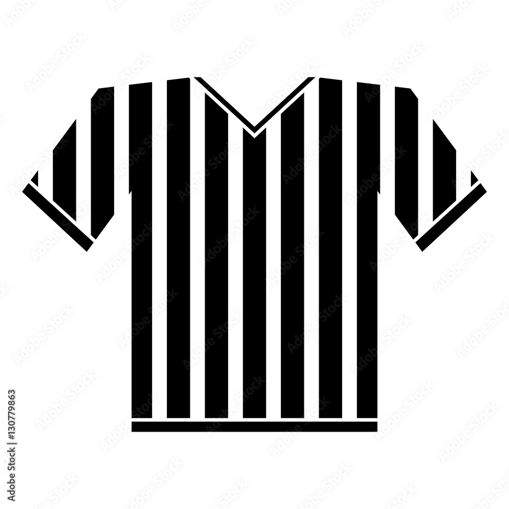 silhouette jersey referee american football vector illustration eps 10  Stock Vector