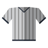 gray jersey referee american football vector illustration eps 10