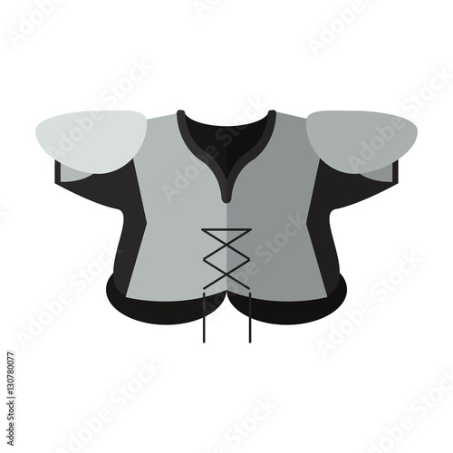 american football body protection element vector illustration eps 10
