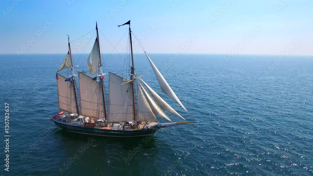 Tall ship at sea, majestic vessel sailing in open waters in good weather.
Tall ship at sea, majestic vessel sailing in open waters in good weather.