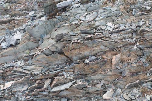 rock texture on  on Mountain in Ulgii : Mongolia . photo
