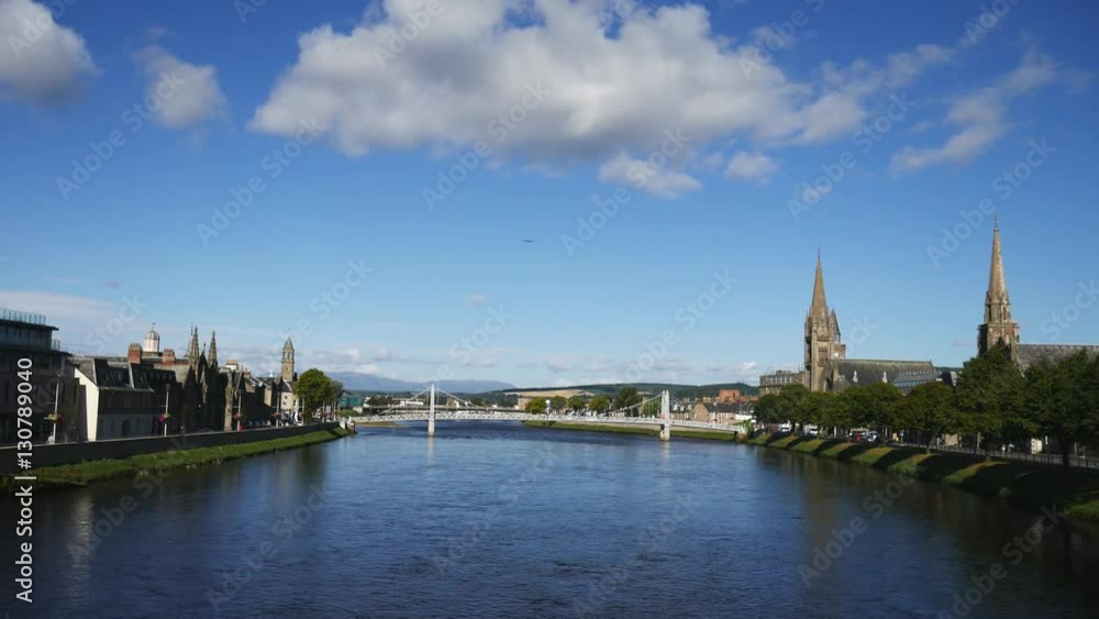 Greig Street Bridge over the River Ness in Inverness, Highland, Scotland Greig Street Bridge over the River Ness in Inverness, Highland, Scotland