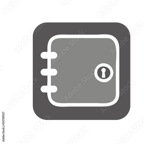 safe box money isolated icon vector illustration design