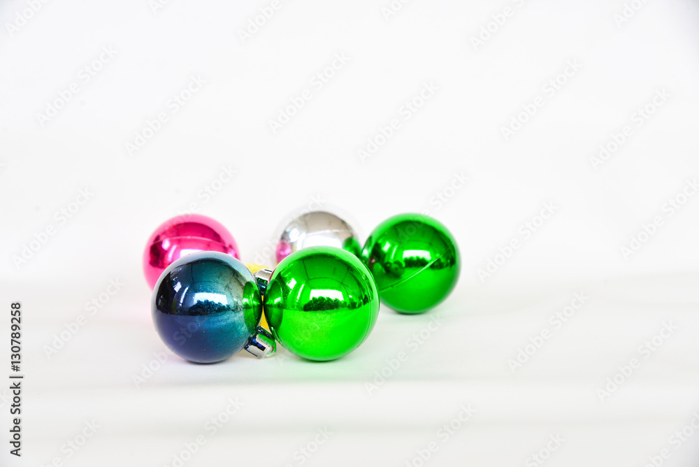 christmas balls on white background. christmas balls on white background.