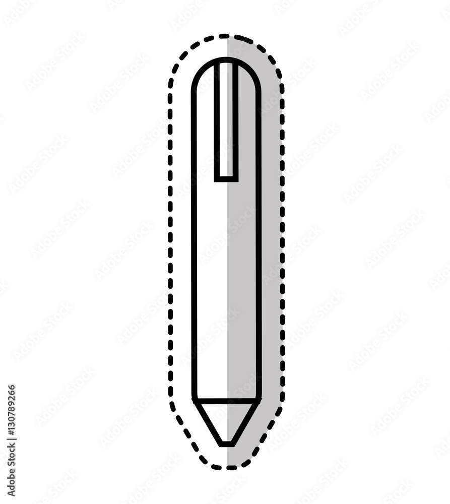 pen school isolated icon vector illustration design