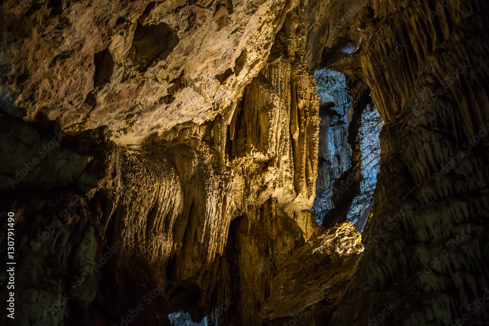 Speleothems in solutional karst cave. Emine-Bair-Khosar Speleothems in solutional karst cave. Emine-Bair-Khosar