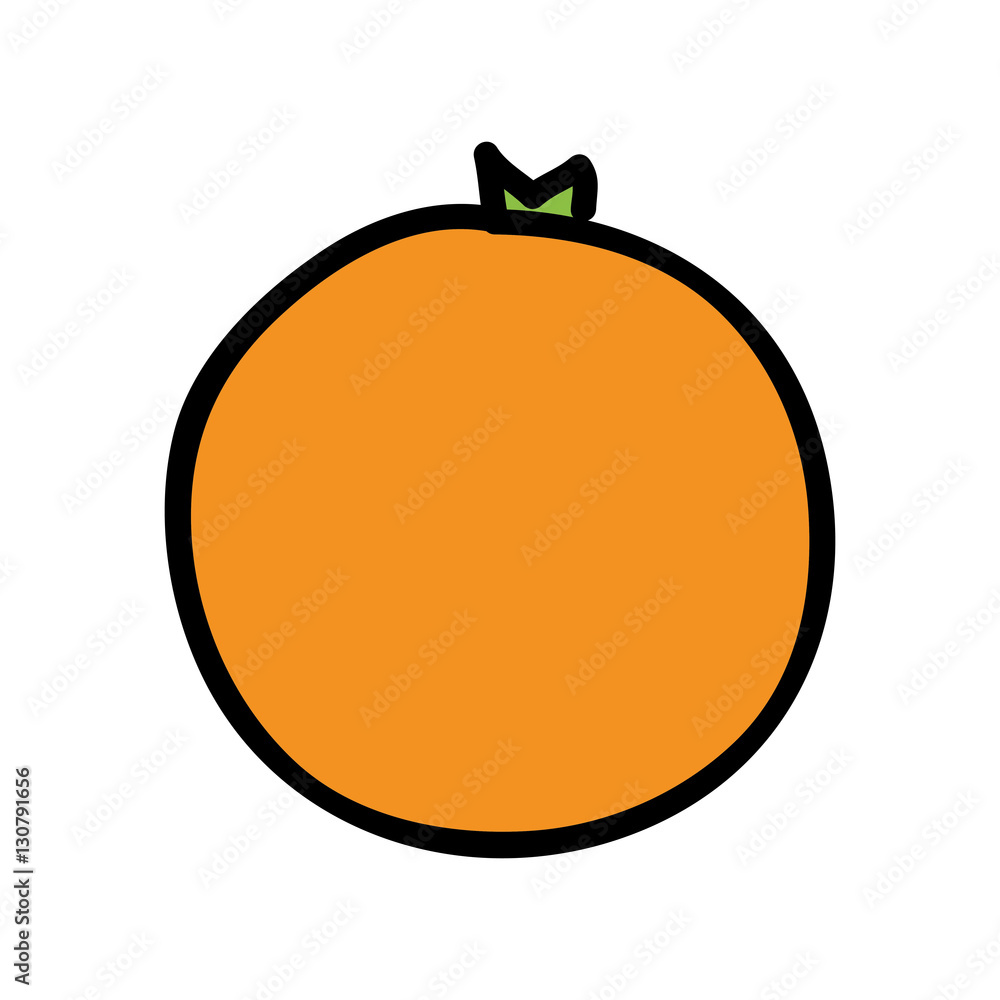 orange fresh fruit drawing icon vector illustration design orange fresh fruit drawing icon vector illustration design