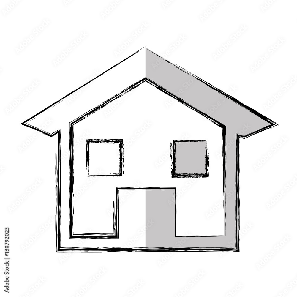 house esterior isolated icon vector illustration design house esterior isolated icon vector illustration design