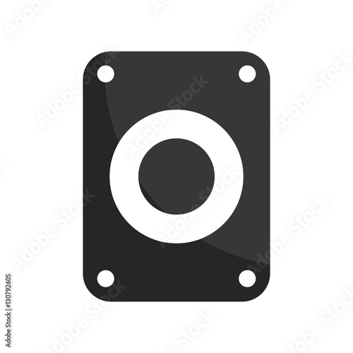 speaker audio device icon vector illustration design