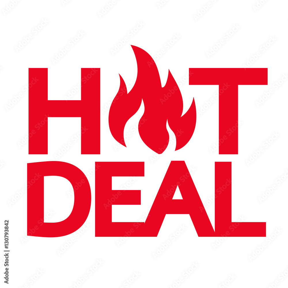 hot deal icon illustration design hot deal icon illustration design