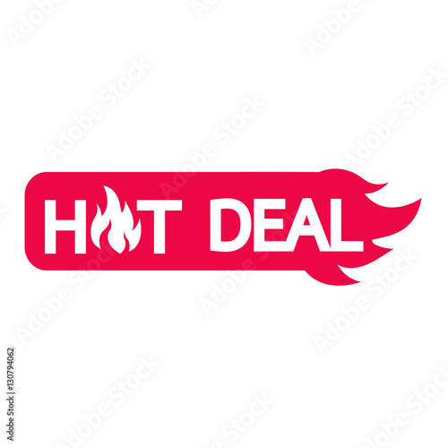 hot deal icon illustration design