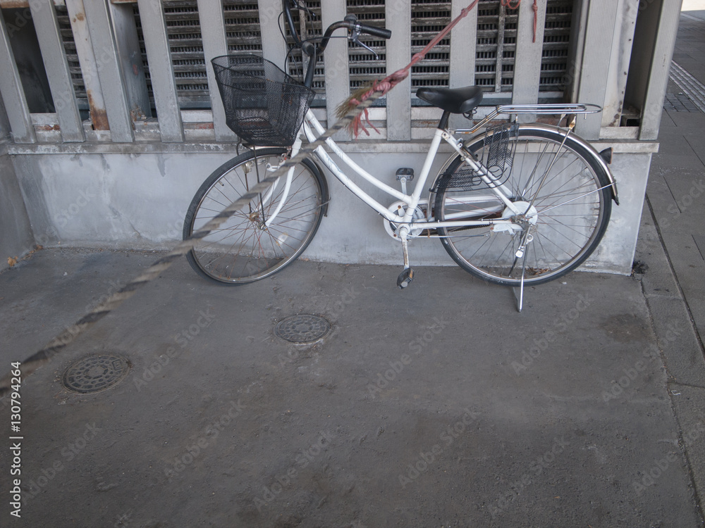 置かれた自転車