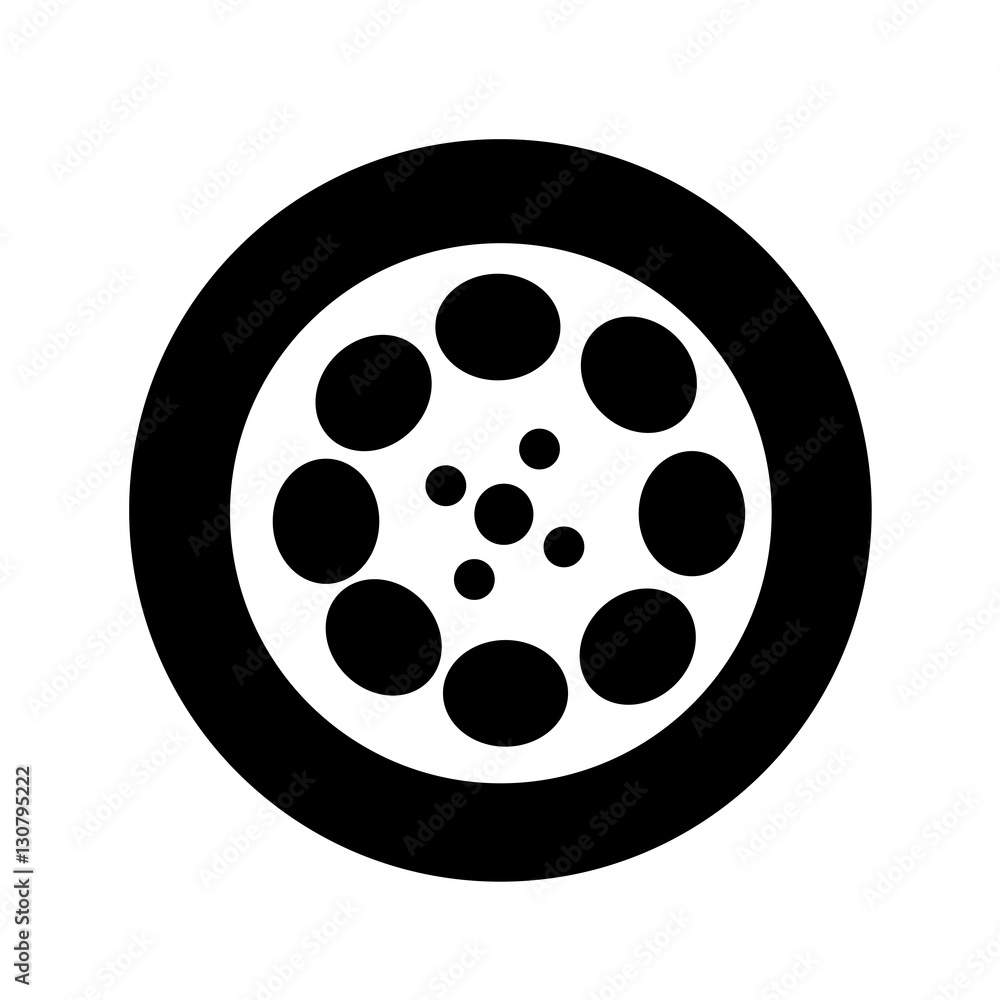 video film icon illustration design