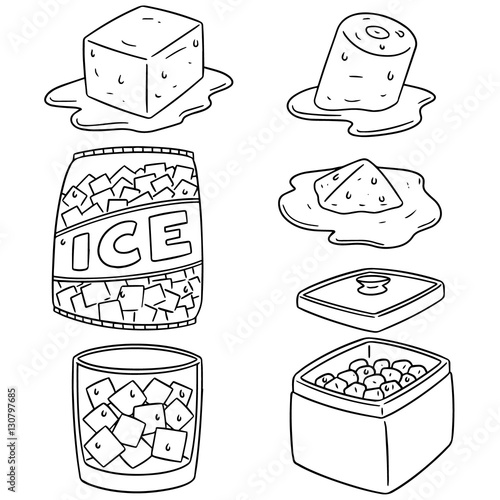 vector set of ice