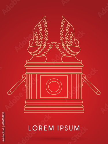 Ark of the Covenant graphic vector.