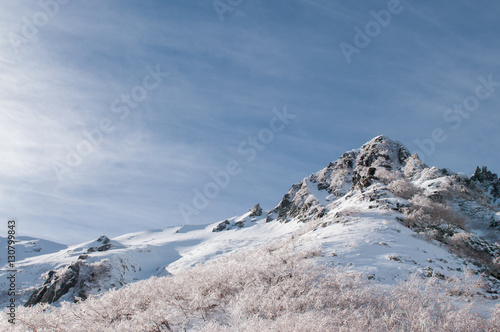 Wallpaper Mural Komagatake mountain with snow in winter season.Japan Torontodigital.ca