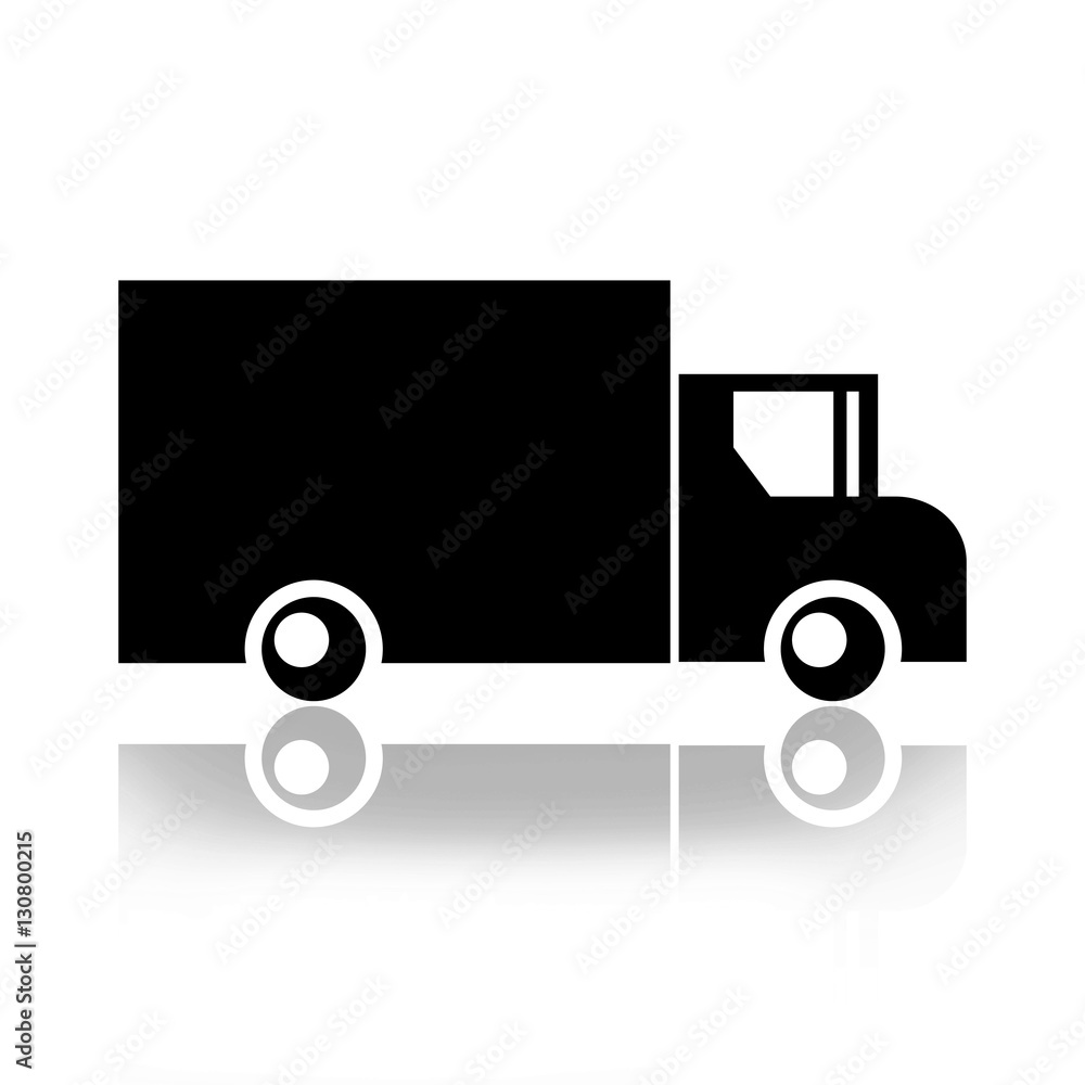 Truck silhouette isolated Truck silhouette isolated