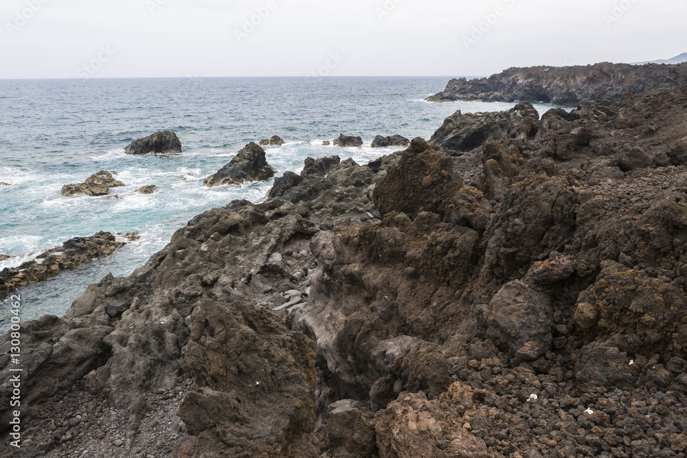 the coast of lanzarote, atlantic ocean