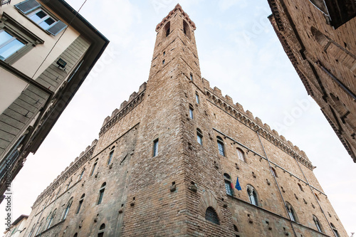 tower of Bargello palce in Florence city photo