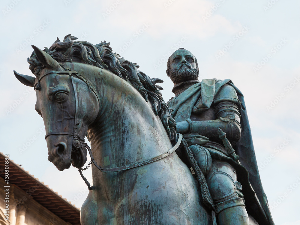 Equestrian Monument of Cosimo I close up