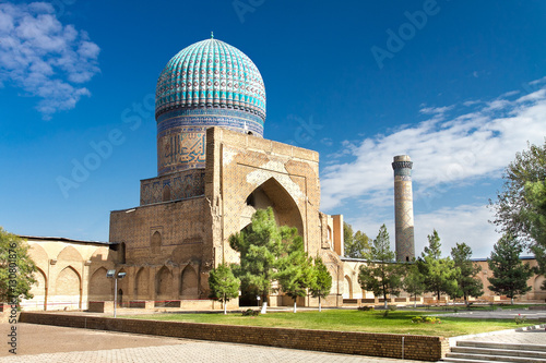 The mosque in Samarkand, Uzbekistan