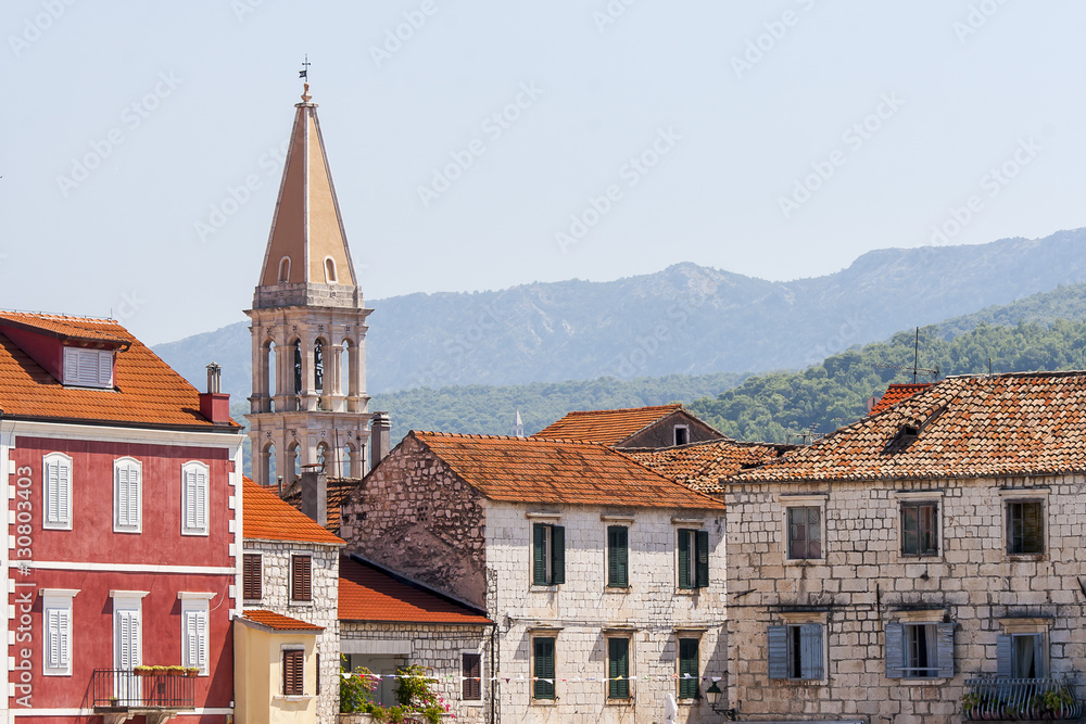 Naklejka premium Nice Stari Grad in Croatia