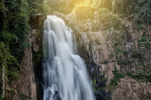 waterfall in deep forest at Khao Yai National Park, Thailand