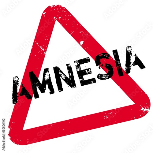 Amnesia rubber stamp