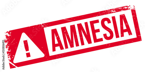 Amnesia rubber stamp