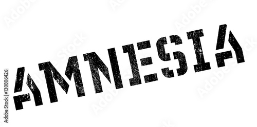Amnesia rubber stamp