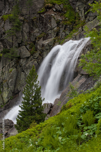 Waterfall in Tatra mountains. Morskie oko.