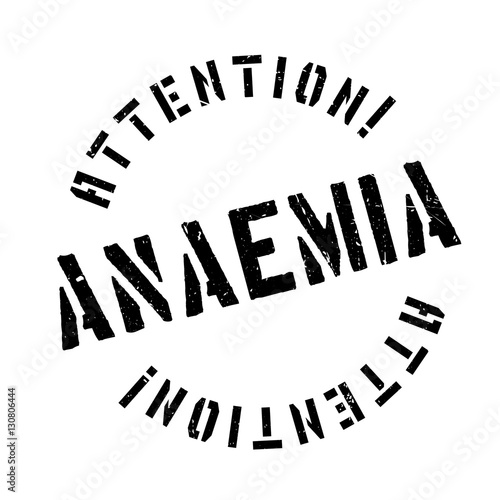 Anaemia rubber stamp